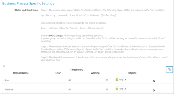 The Business Process Sensor Configuration Clipboard The Business Process Sensor Configuration Clipboard