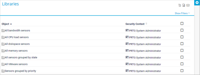 Preconfigured Libraries Preconfigured Libraries