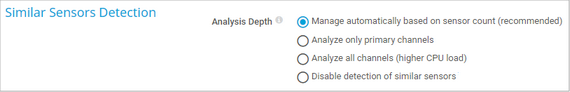 Similar Sensors Detection Settings Similar Sensors Detection Settings
