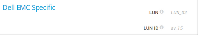 Dell EMC Specific Dell EMC Specific
