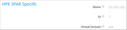 HPE 3PAR Specific HPE 3PAR Specific