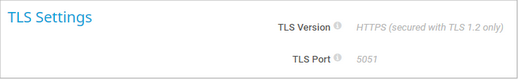 TLS Settings TLS Settings