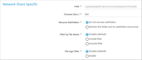 Network Share Specific Network Share Specific
